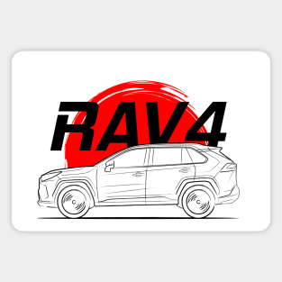 SUV RAV4 Minimalist Style Magnet